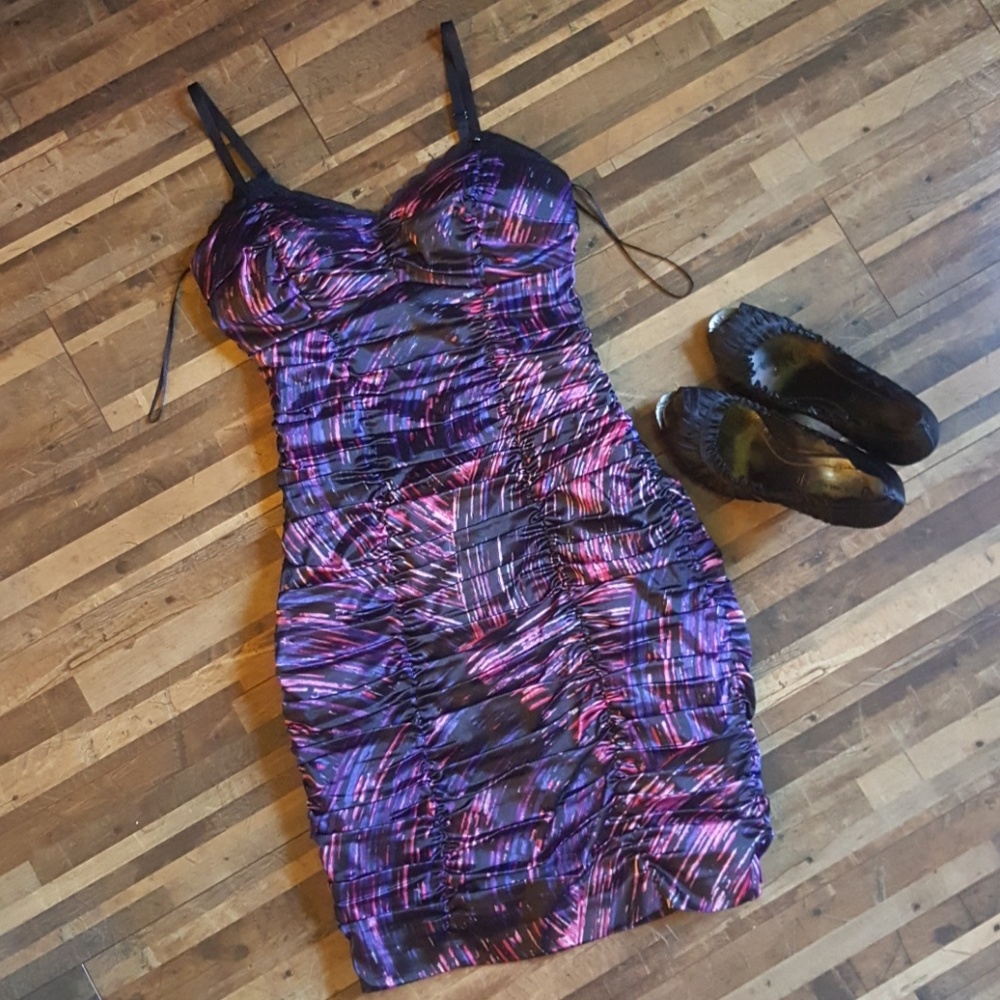 Satin Guess Dress 💜 Like New!